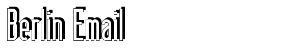Berlin Email font preview